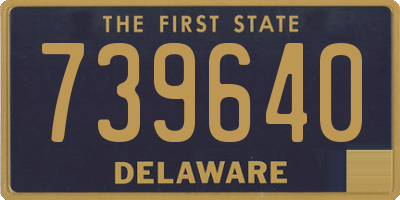DE license plate 739640