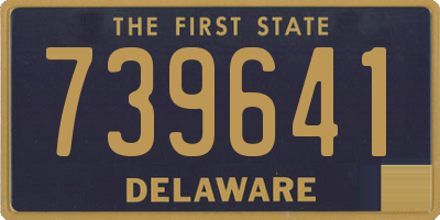 DE license plate 739641