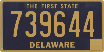 DE license plate 739644