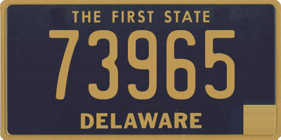 DE license plate 73965