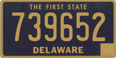 DE license plate 739652
