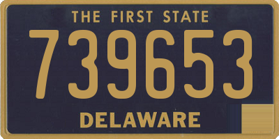 DE license plate 739653