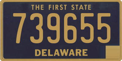 DE license plate 739655