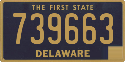 DE license plate 739663