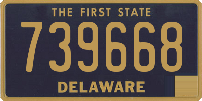 DE license plate 739668