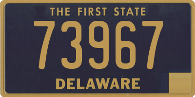 DE license plate 73967