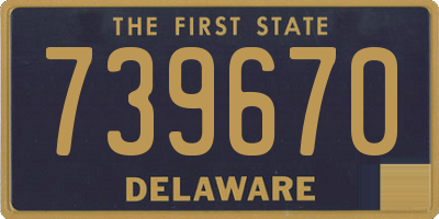DE license plate 739670