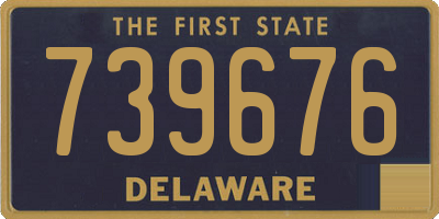 DE license plate 739676