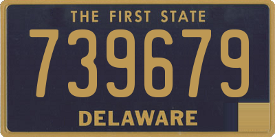 DE license plate 739679