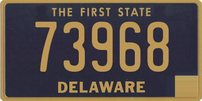 DE license plate 73968