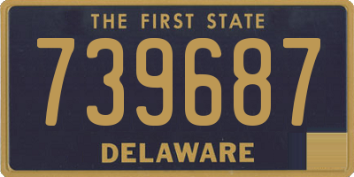 DE license plate 739687