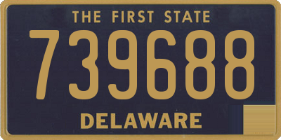 DE license plate 739688
