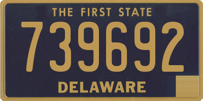 DE license plate 739692