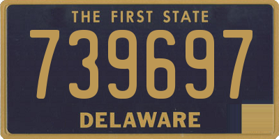DE license plate 739697
