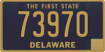 DE license plate 73970