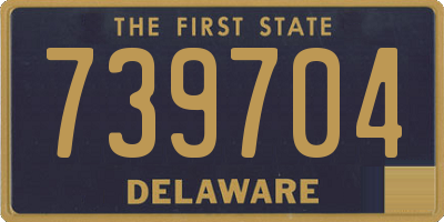 DE license plate 739704