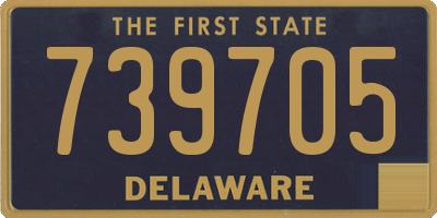 DE license plate 739705