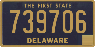 DE license plate 739706