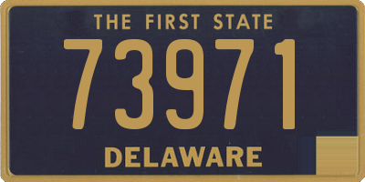 DE license plate 73971