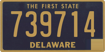 DE license plate 739714