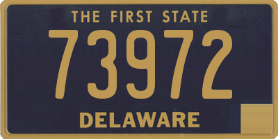 DE license plate 73972