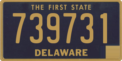 DE license plate 739731