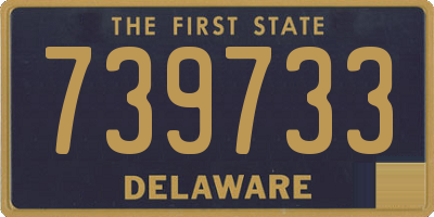 DE license plate 739733