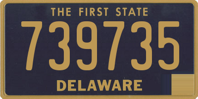 DE license plate 739735