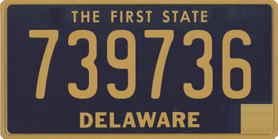 DE license plate 739736