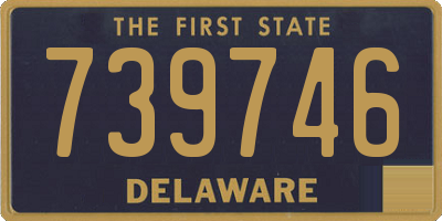 DE license plate 739746
