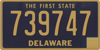 DE license plate 739747