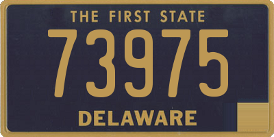 DE license plate 73975