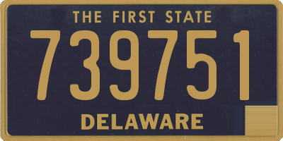 DE license plate 739751