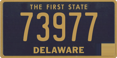 DE license plate 73977