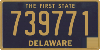 DE license plate 739771