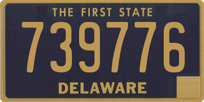 DE license plate 739776