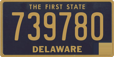 DE license plate 739780
