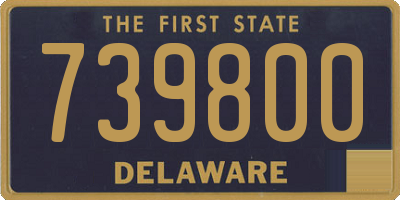 DE license plate 739800