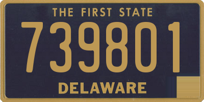 DE license plate 739801