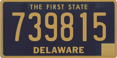 DE license plate 739815