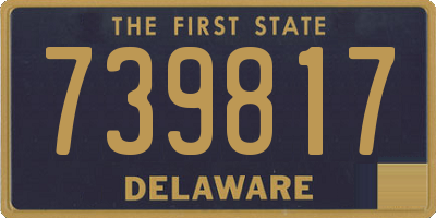DE license plate 739817