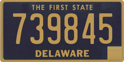 DE license plate 739845