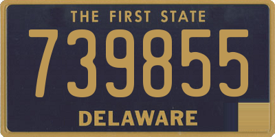DE license plate 739855