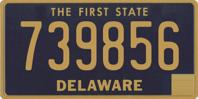 DE license plate 739856