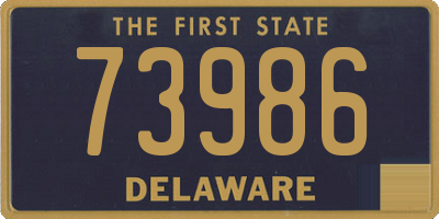 DE license plate 73986