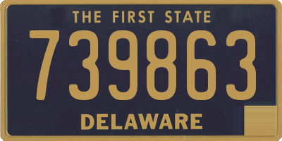 DE license plate 739863