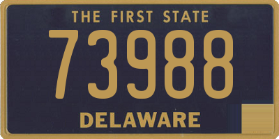 DE license plate 73988