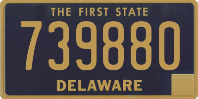 DE license plate 739880