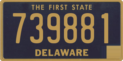 DE license plate 739881