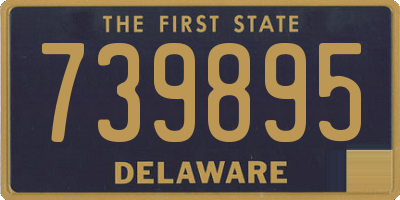 DE license plate 739895